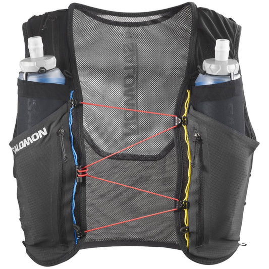 Gilet d’hydratation Salomon Sense Pro 6 blanc et noir, vue de face