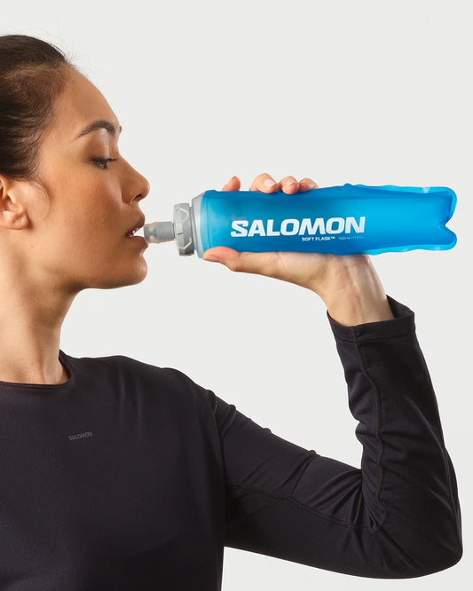 Lot de 2 flasques souples Salomon Ultra 500ml 42mm, vue de face de la flasque souple