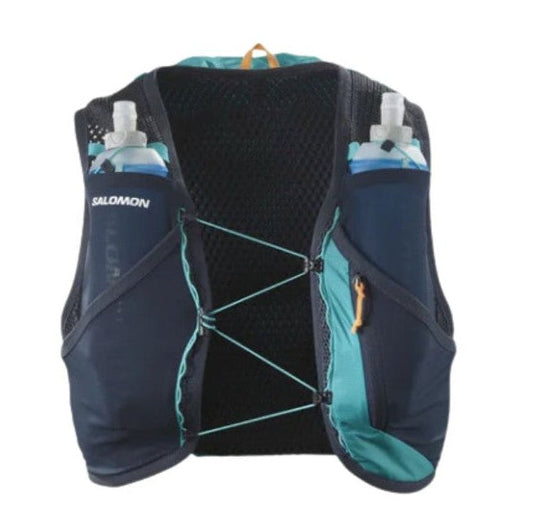 Gilet d’hydratation Salomon Active Skin 8 turquoise, vue de face