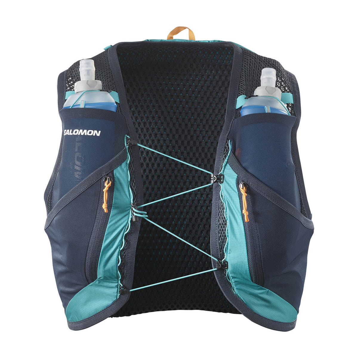 Gilet d’hydratation Salomon Active Skin 12 turquoise, détail latéral