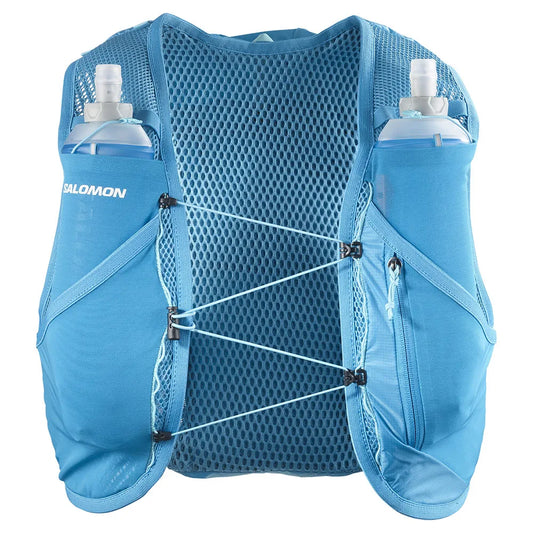 Gilet d’hydratation Salomon Active Skin 8 bleu ciel, vue de face