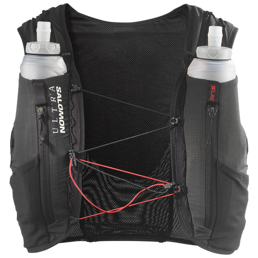 Gilet d’hydratation Salomon S/LAB Ultra 12 noir, vue de face