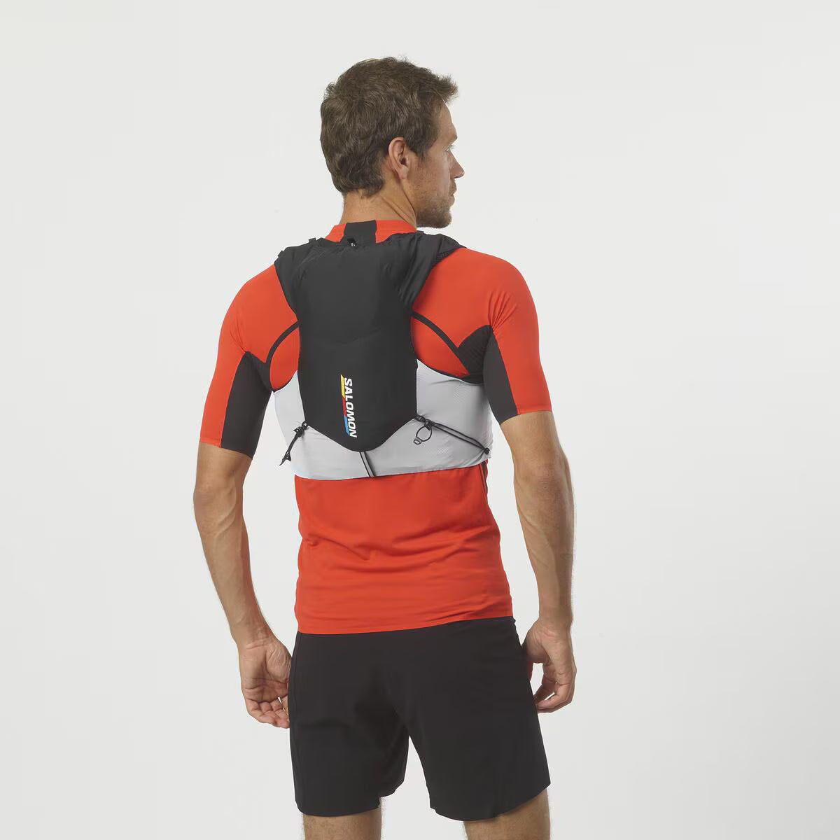 Salomon ADV Skin 5 Weiß/Schwarz Trinkweste, Rückansicht