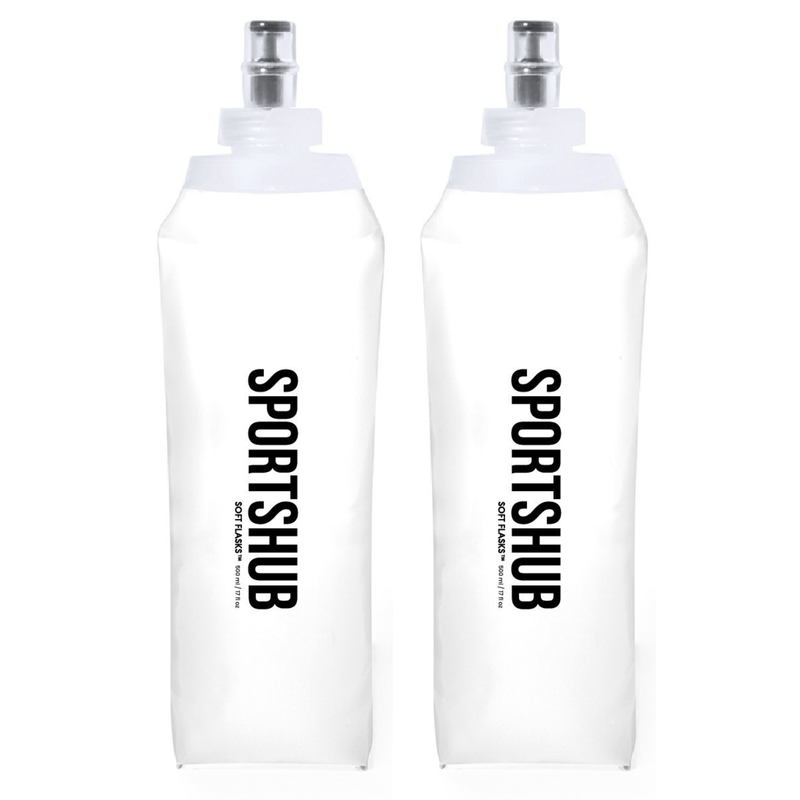 2 × Soft Flasks SportsHub 500 ml, pack de dos unidades, Gesamtansicht