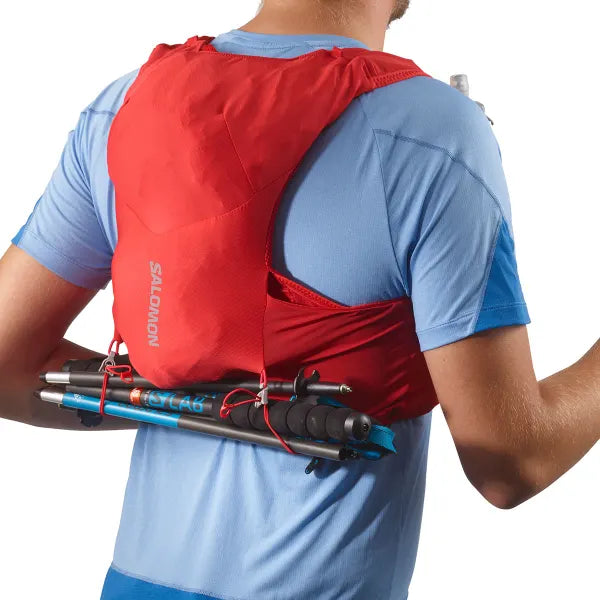 Salomon ADV Skin 5 Rot Trinkweste, Rückansicht