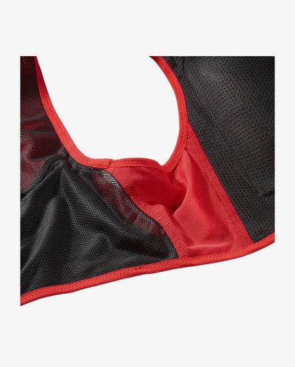 Salomon Sense Pro 6 Rot Trinkweste, Detail der Fronttaschen