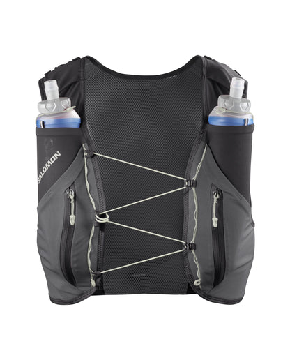 Salomon ADV Skin 12 Schwarz/Grau Trinkweste, Vorderansicht