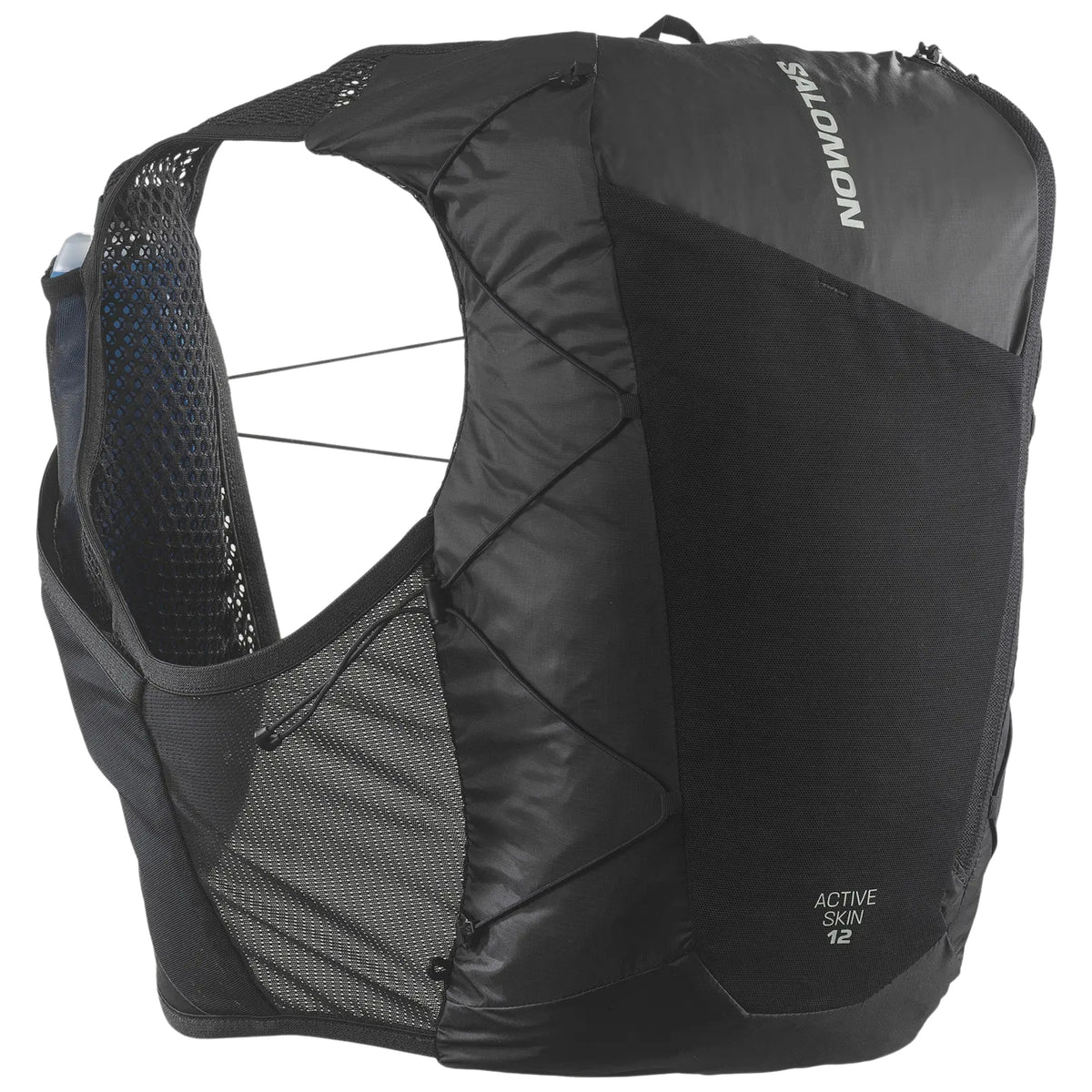 Salomon Active Skin 12 Schwarz Trinkweste, Gesamtansicht